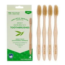 Rite Aid Adult Bamboo Toothbrushes 4 Pack Soft Bristle Eco Friendly BPA Free