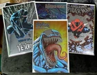 Lot Of 4 Spider-Man, Venom Foil Comics Amazing Spider-Man Spider-Verse