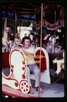 Film Slide of People on Carnival Carousel somewhere in Georgia in mid 70s ee26b