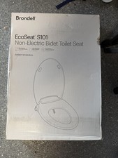 Brondell Ecoseat S101 Non Electric Bidet Toilet Seat Elongated White Dual Nozzle