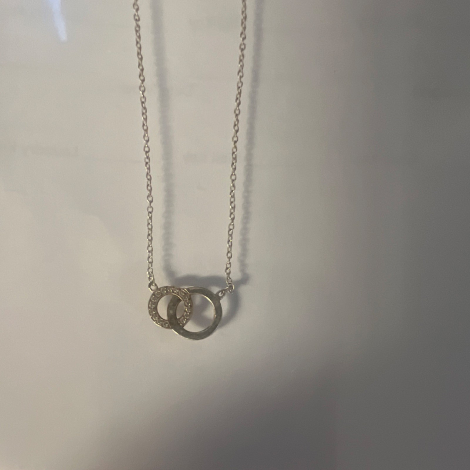 LATH Sterling Silver 925 Interlocking Circles Pen… - image 1