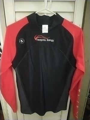 Aqua Lung X L Activewear Sun Protection UPF 50  Nylon/ Spandex Red EUC