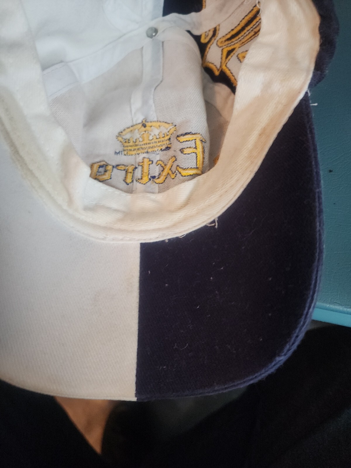 Corona Extra Stitch Adjustable Strapback Hat Blue… - image 5