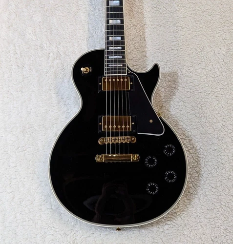 Gibson Les Paul Custom Shop 2010 Black Ebony Electric Guitar