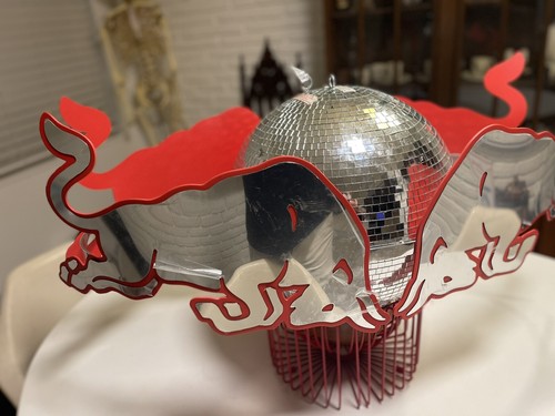 Rare Red Bull Energy Disco Ball Display Man cave NOS - Picture 3 of 15