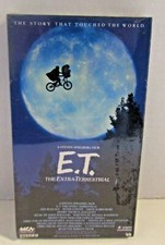 E.T. The Extra Terrestrial Black Green Cassette Factory Sealed ET VHS 1982
