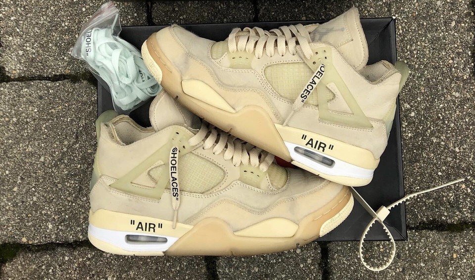 off white jordan 4s