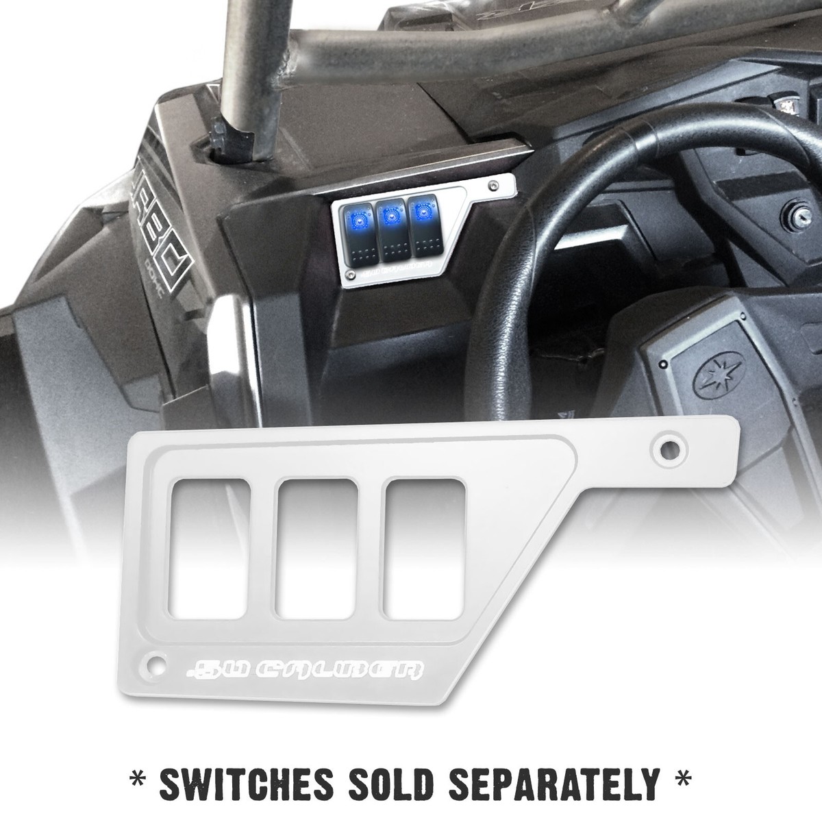 Left Dash Switch Panel Plate Bezel Polaris RZR XP1000 900 Turbo