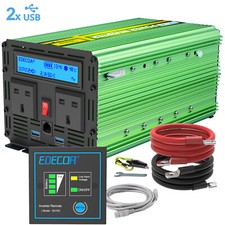 Inverters 12V to 240V 2000W 12 volt Inverter Power Inverter 2000 Watt Remote LCD