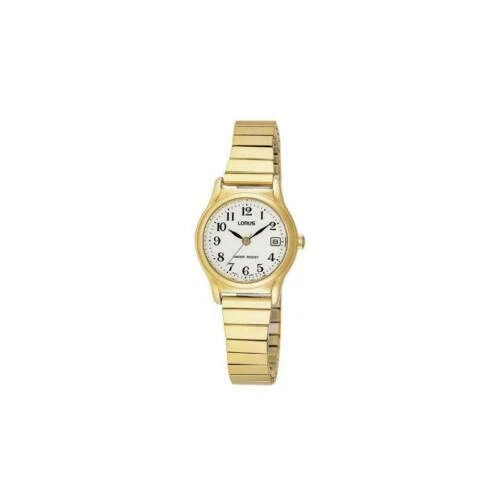 Lorus Stainless Steel Gold Plated Case Wristwatches