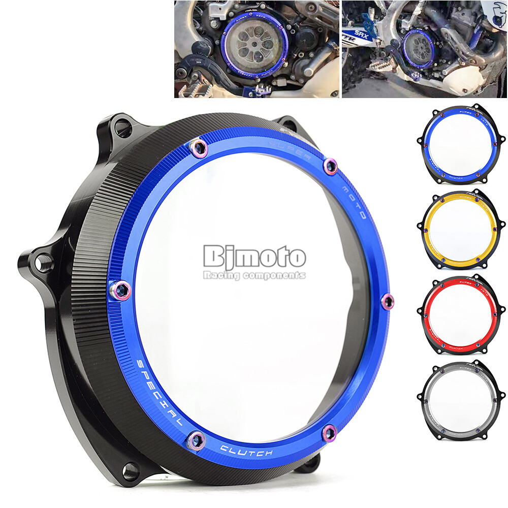 Blue CNC Racing Clear Clutch Cover For Yamaha YZ250F 2019-2021 | eBay
