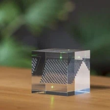 SPHELAR OBJECTS SPHELAR CUBE M Solar Cells with Omni-Directional Light Green NEW