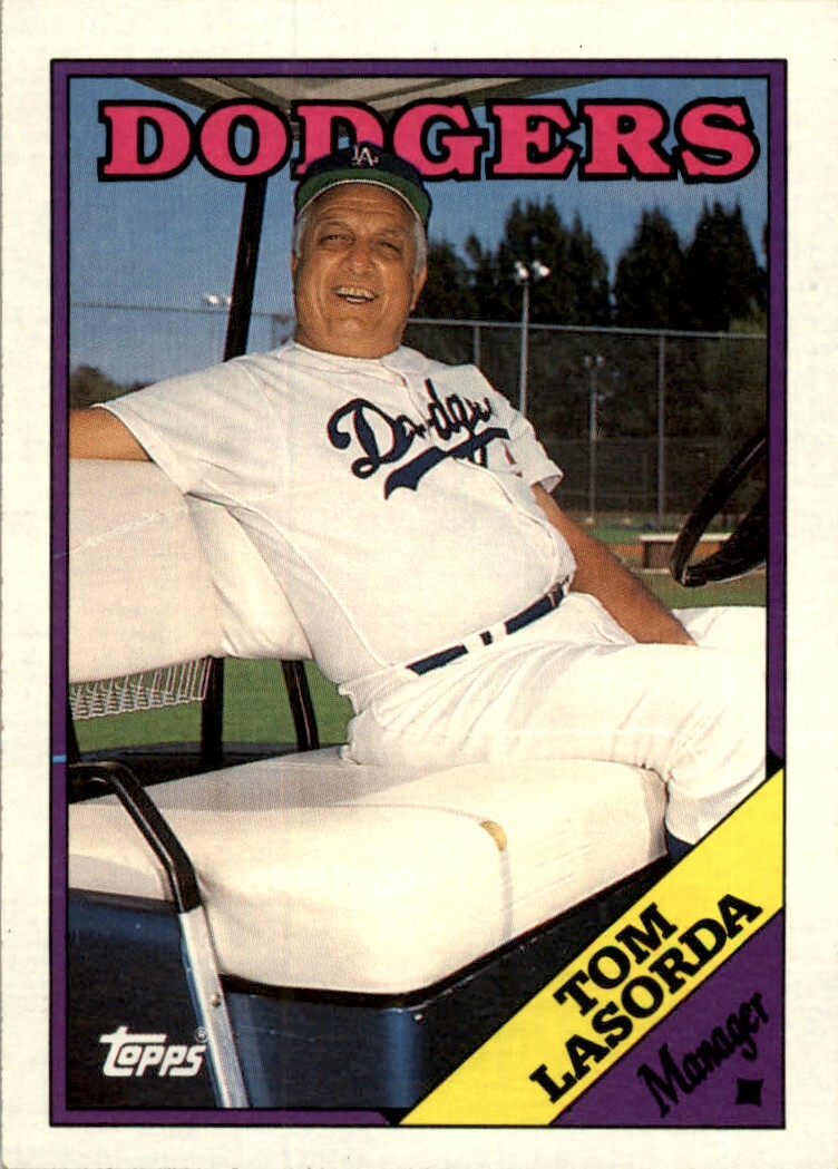1988 Tom lasorda 74 For Sale - MAVIN