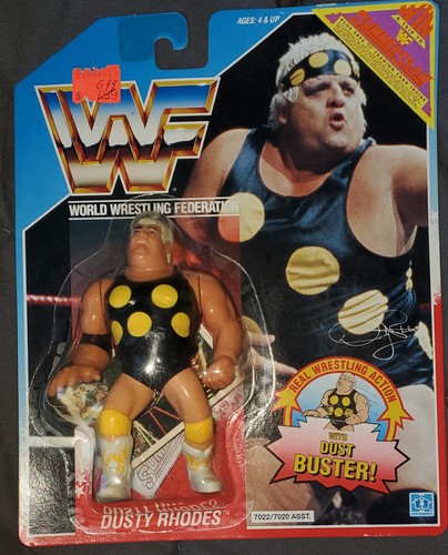 WWF HASBRO DUSTY RHODES COLLECTOR CARD INCLUDED ...