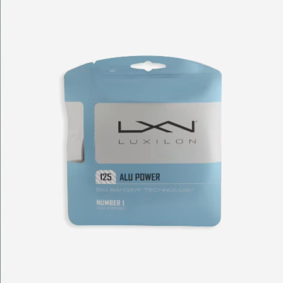 LUXILON 1,25mm Monofile Tennissaite Big Banger Alu Power - Grau