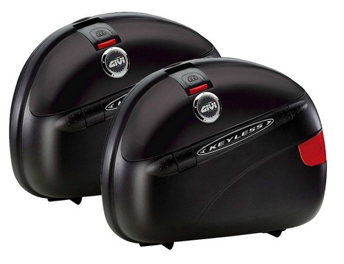 GIVI E41 N KEYLESS PANNIERS 41L MONOKEY BOXES PAIR LEFT & RIGHT MATT BLACK - NEW