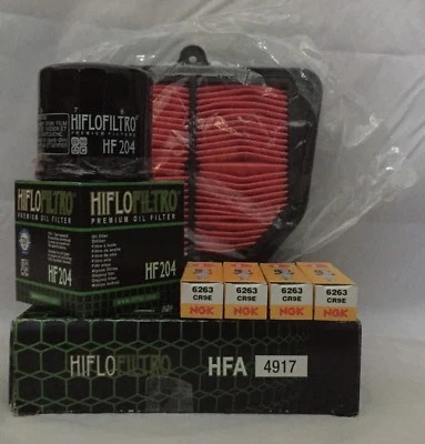 Service Kit For YAMAHA FZ8 / FAZER (2010 to 2016) Filters and NGK Spark Plugs - Image 1 of 4