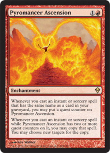 MTG magic cards 1x Pyromancer Ascension Zendikar Light Play, English - Picture 1 of 1