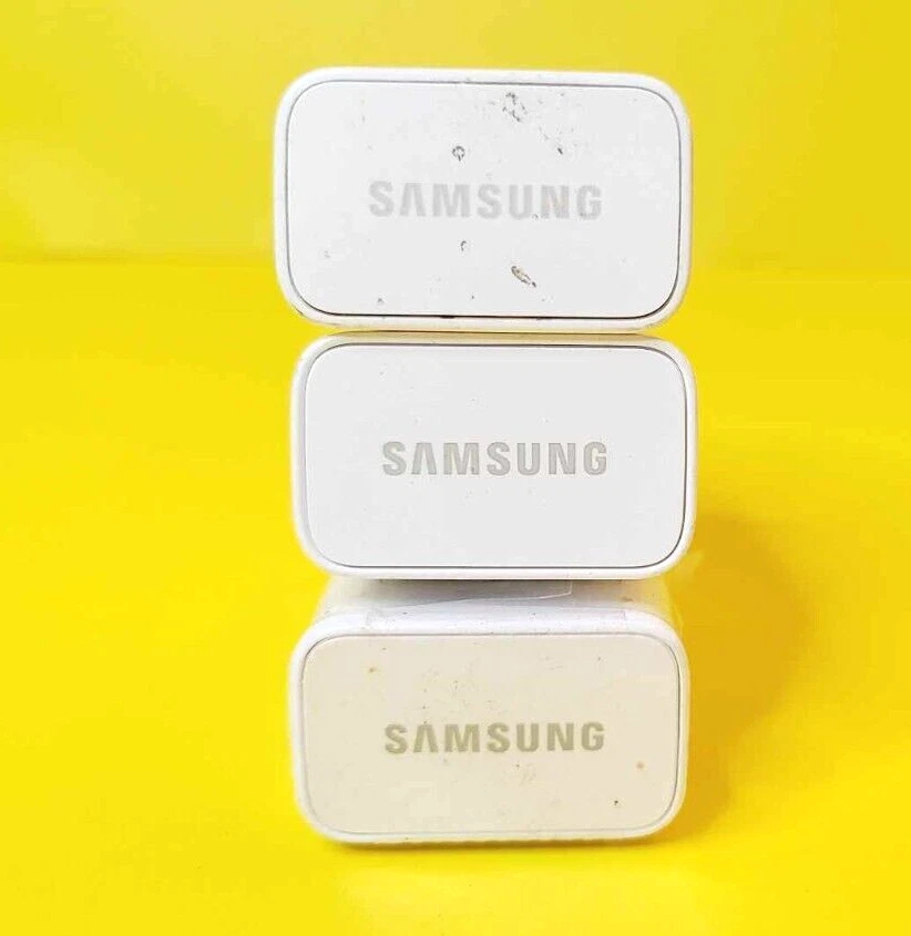 LOTE 3 CARGADOR ENCHUFE PARED ORIGINAL SAMSUNG USB AC ADAPTADOR DE CORRIENTE EP-TA10JWE Foto 3 de 4
