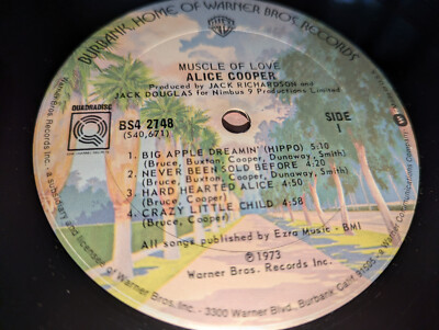 Alice Cooper - Muscle of Love / WB BS4 2748 / Vinyl LP 1973 +OIS VG+