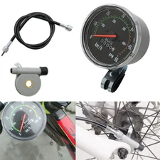 Waterproof Bicycle Bike Speedometer Analog Mechanical Odometer with Hardware US