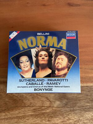 DECCA    Bellini Norma Sutherland Pavarotti Caballe Bonynge NEUW