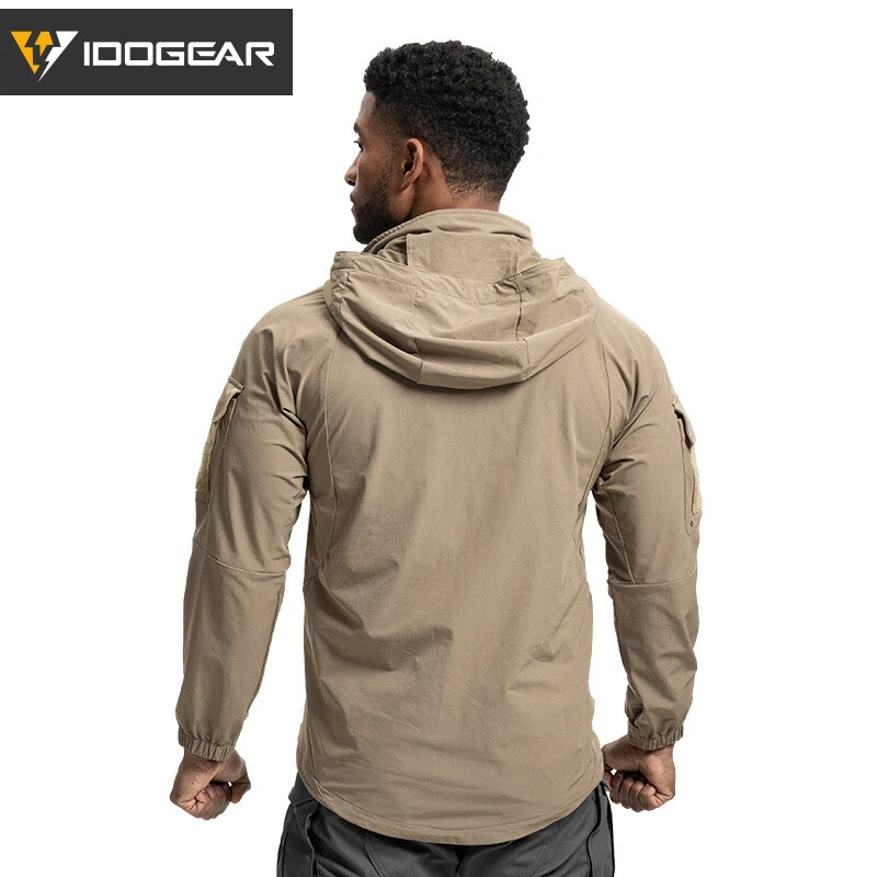 IDOGEAR Tactical Mens Jacket Mens Hoodies Gen2 L5 Soft Water-resistant Elastic - Image 2 of 4