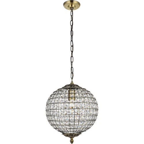 Pendant Crystal Chandelier Antique Bronze Light Kitchen Dining Room Lighting - Picture 1 of 8