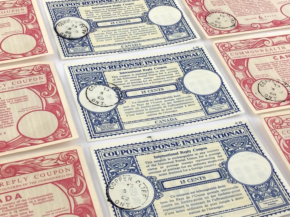 Commonwealth Reply Coupon Canada International Reply Copper Cliff Stamp S542 - Image 2 of 4