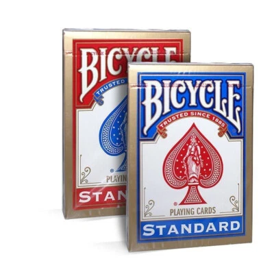 2 Decks (1 x rot / 1 x blau) Standard Bicycle 808 Rider Back Spielkarten Poker