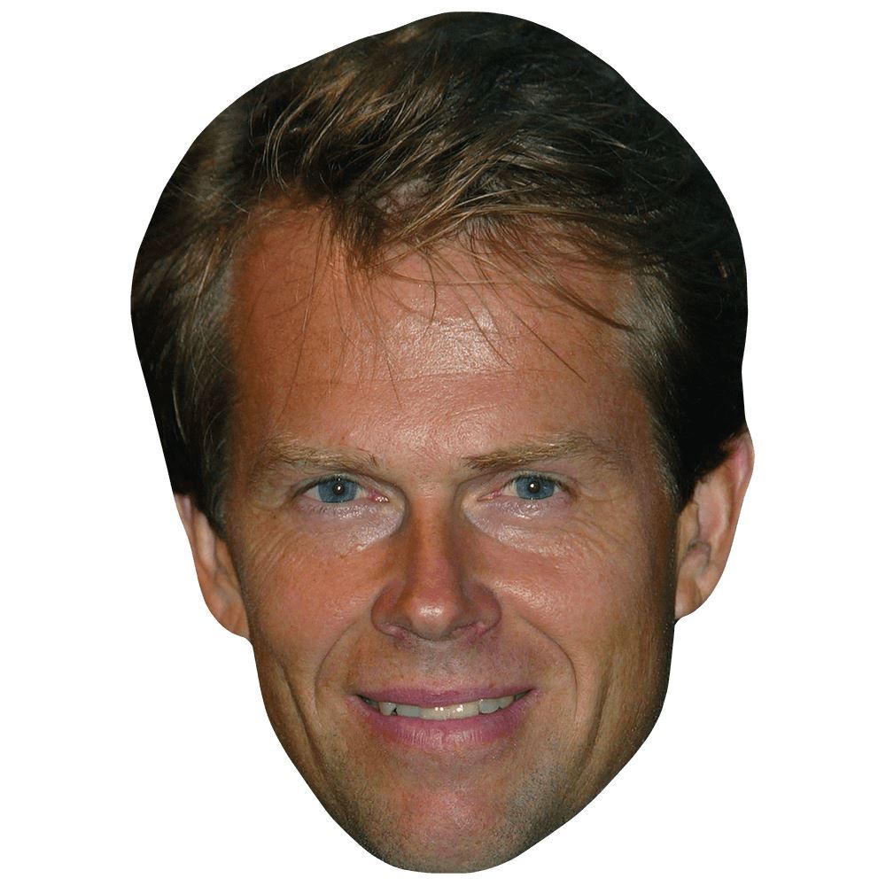 Stefan Edberg (Young) Maschere di persone famose, facce di cartone
