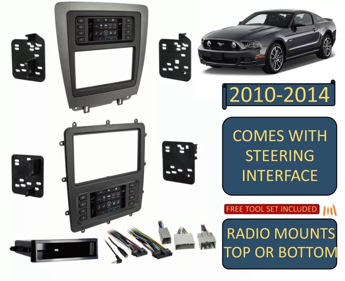 2010 2014 FORD MUSTANG DOUBLE DIN CAR RADIO STEREO DASH KIT