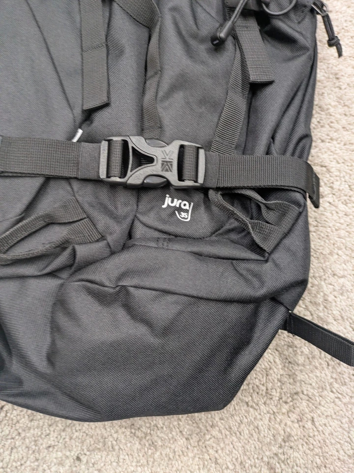 Karrimor Jura 35 Liter Backpack 35L Black Pack Bag Adjustable Wind Tunnel NWT - Image 4 of 4