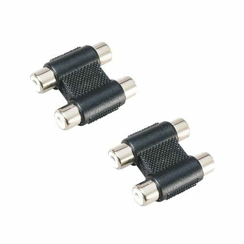 2X Stereo Rca Verbinder - Cinch Buchse / Cinchbuchse-image