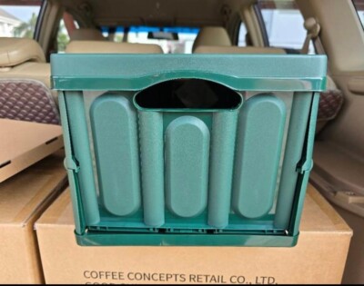 Starbucks Green Storage Box Picnic Camping Table Foldable Rewards