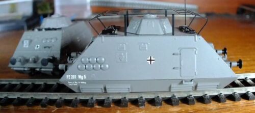 Liliput L136507 HO gauge tren blindado rail tank juego de 2 vagones - Imagen 12 de 18