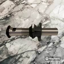 Delta RP101632BL Push Pop Up Drain without Overflow and Metal Tail Piece Black