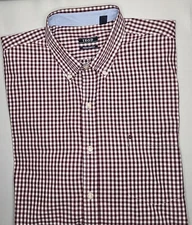 Mens Izod Premium Essentials Long Sleeve Checked Button Up Shirt Size XL - EUC