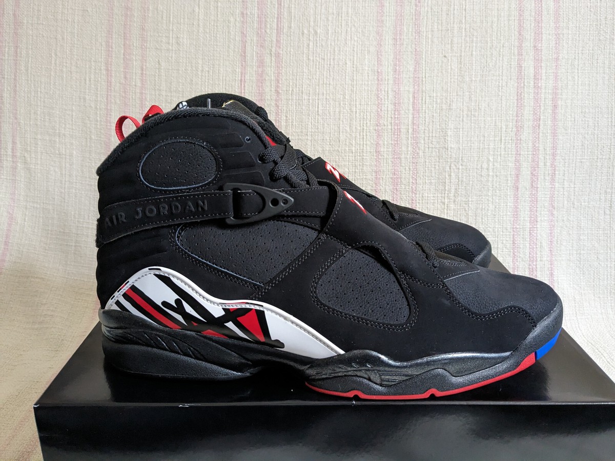 Nke Air Jordan 8 Retro Playoff 2023 Black Red White Blue
