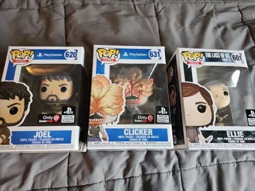 Joel, Ellie, Clicker The Last of Us POP VINYL Figures #601, 620, 631