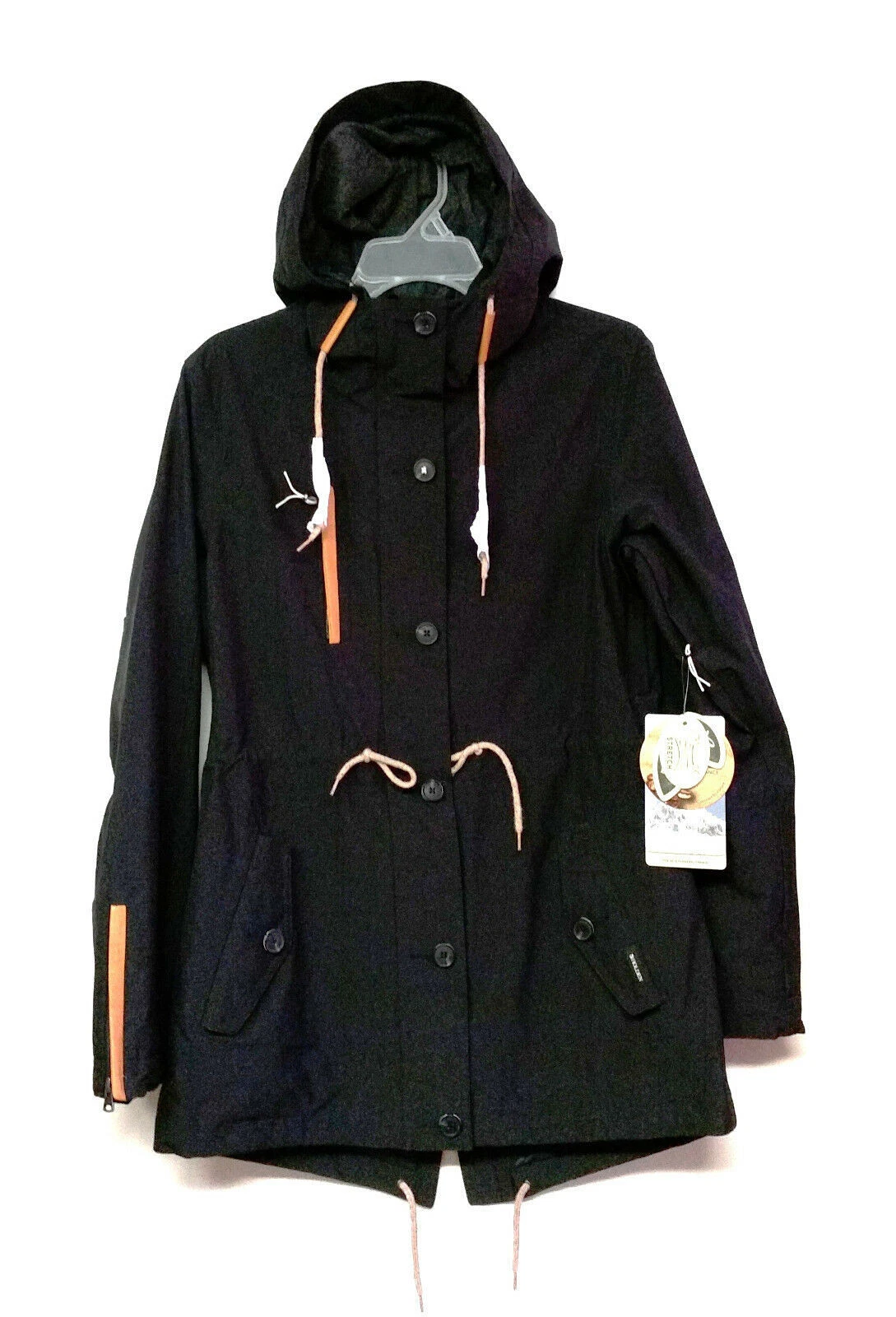 HOLDEN Women's FISHTAIL Parka/Jacket - Black - Size Large - NWT