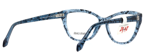 ROBERTO CAVALLI Algieba 092 Blue Womens Cat Eye Full Rim Eyeglasses 54-15-140 - Picture 7 of 12