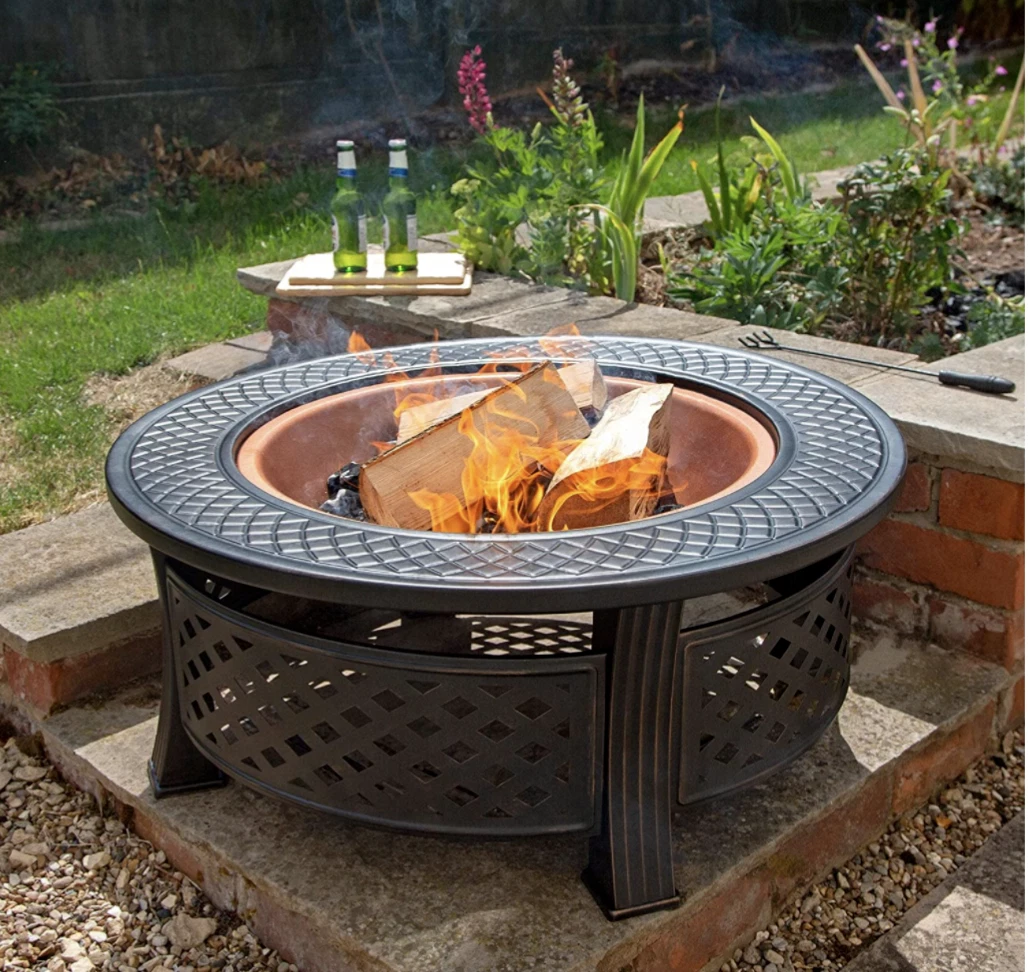 Outdoor fire top pit bbq