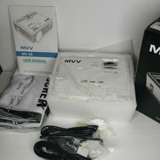 MVV Mini Projector 200 ANSI Lumens MV-01 With 100" 16:9 Projection Screen - New