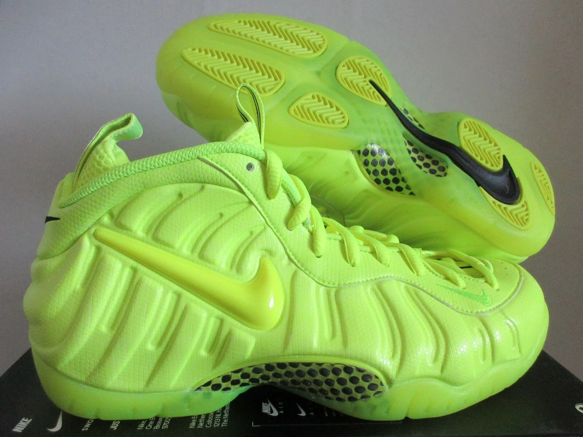 vastleggen aluminium Elektronisch NIKE AIR FOAMPOSITE PRO VOLT-VOLT-BLACK SZ 9.5 [624041-700] | eBay