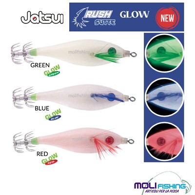 JATSUI HYBRID PRAWN 1.5 GLOW PESCA CALAMARI NEW2024 - Lolo Sport