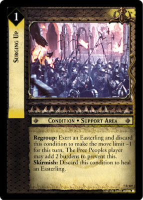 1x  Surging Up - 7R169 - Foil Light Play The Return of the King