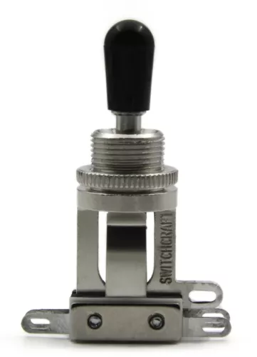 1x Switchcraft Short 3-Way Toggle With Black Switchcraft Tip