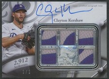 2024 Topps Sterling Clayton Kershaw Sterling Strikes Patch Auto 1/1