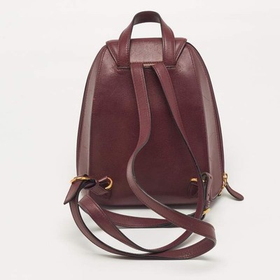 Cartier Must de Cartier Burgundy Leather Backpack | eBay